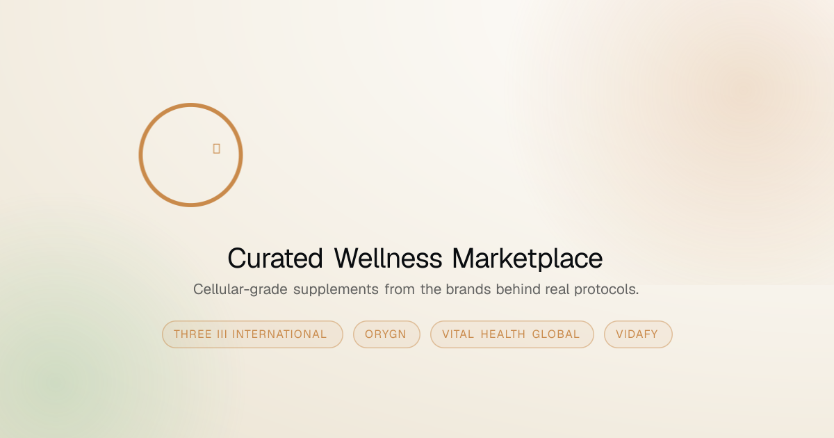 three.store — Curated Wellness Supplements Marketplace